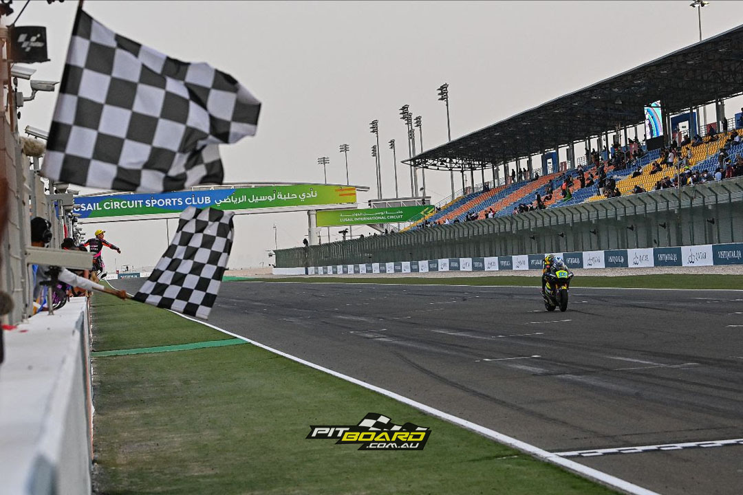 Leading from start to finish, Celestino Vietti (Mooney VR46 Racing Team) converted pole position into a dominant victory at the Grand Prix of Qatar