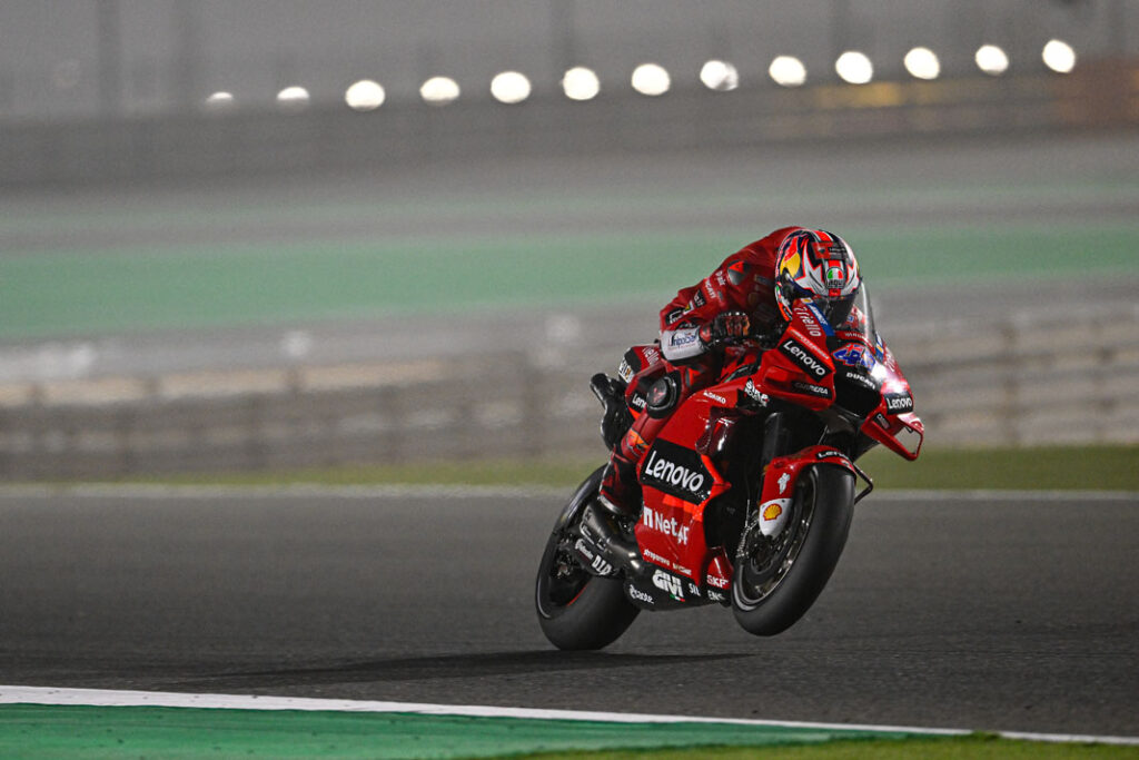 Unlucky end of the weekend for the Ducati Lenovo Team in Qatar with Miller and Bagnaia both forced to retire