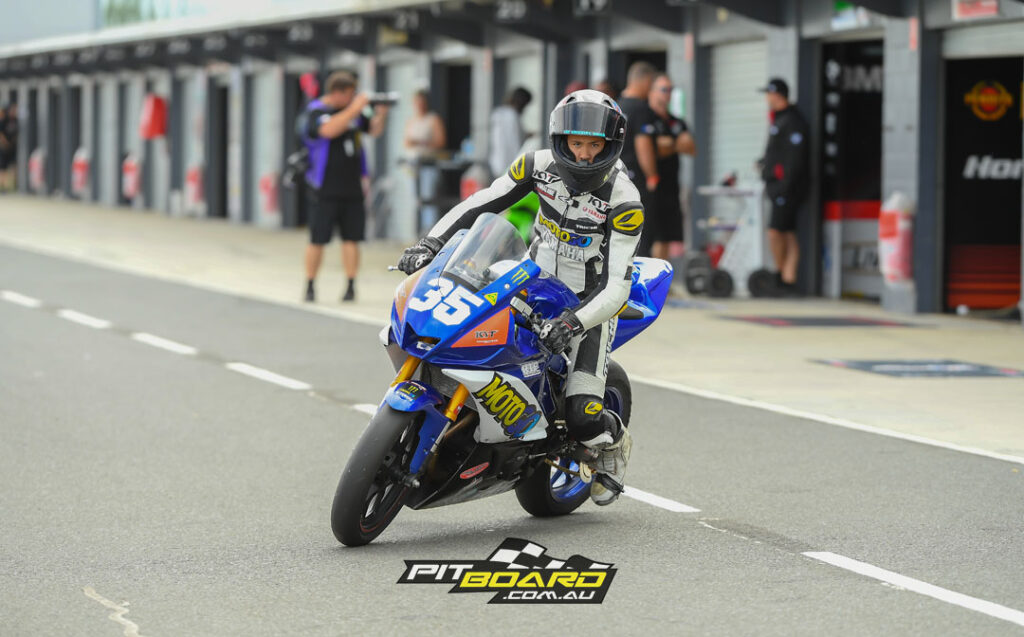 In the Yamaha Finance R3 Cup, Varis Fleming (Yamaha YZF-R3) was able to better Harry Snell (Yamaha YZF-R3) by a mere one-hundredth of a second in Race Two…