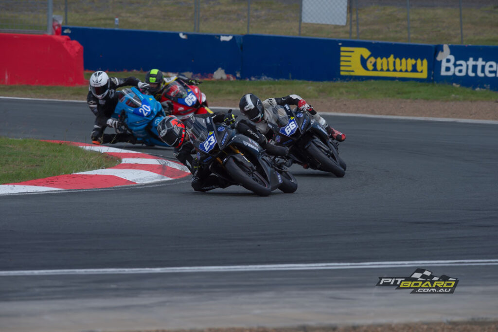 With a number of riders missing the grid for Race Two of the Yamaha Finance R3 Cup, a large contingent would be forced to start from pit-lane.
