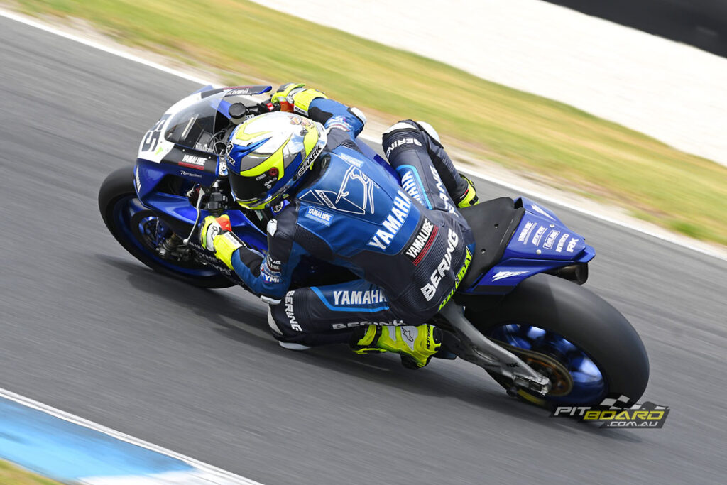 Cru Halliday, a Phillip Island specialist, qualified second on his YZF-R1M.