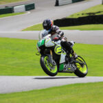 Preparing for take off on Cadwell's famous jump.