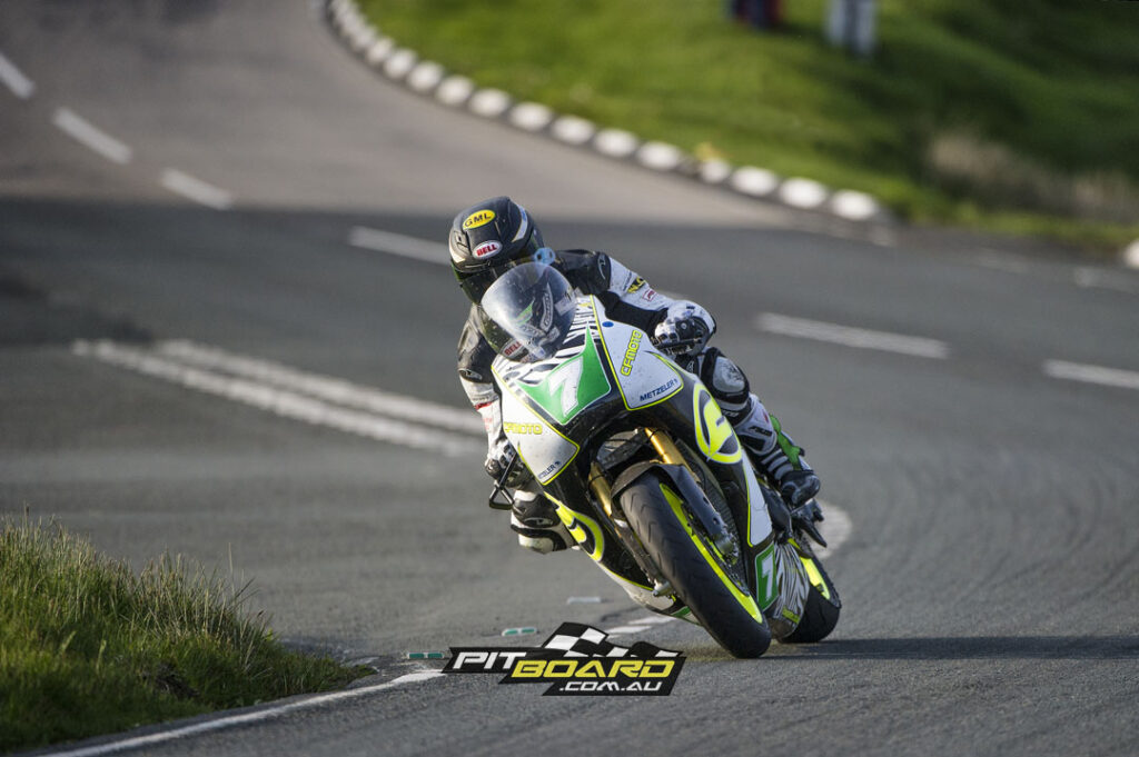 A long and fast road course such as the Isle of Man TT circuit worked well withh the 650's lumpy nature, with Gunster noting that the throttle was wide open for more than half the lap!