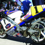 It's hard to pick which bike has a more iconic livery, the Rothmans Honda blue/white combo is easily one of the most defining colour schemes of the 80s and early 90s.