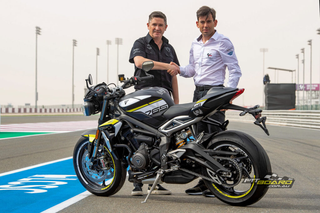 The 2022 Street Triple RS awarded to this year’s winner will be presented by Dorna Sports Managing Director Carlos Ezpeleta and Triumph Motorcycles Chief Product Officer Steve Sargent in Qatar.