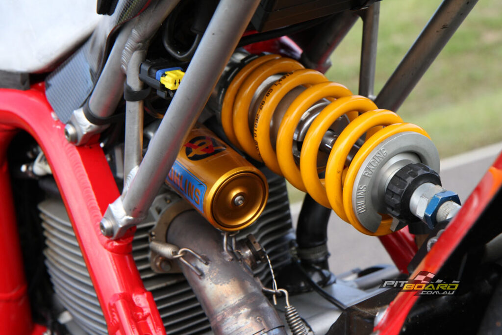 Nick, who happens to be an Andreani trained suspension expert, went with the Ohlins steering damper.