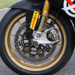 Ohlins forks and Marchesini wheels. The Panigale brakes are off the planet on this light bike!