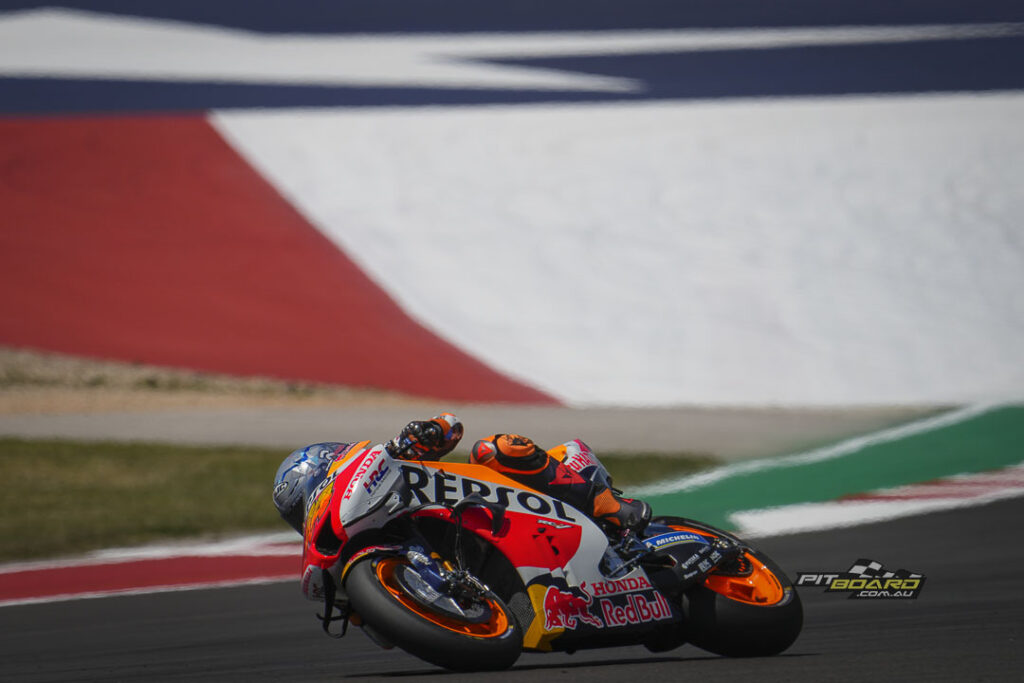 Marquez was getting his head back in the game after his monster crash at Mandalika.