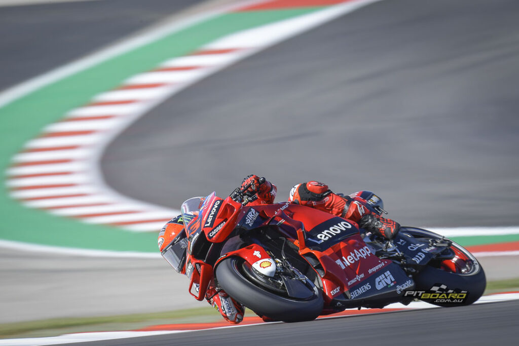Francesco Bagnaia claimed P3 and two more Ducatis line up P4 and P5... making it the first ever front five lockout for the factory, and the first for a single manufacturer since Honda in 2003 at Motegi.