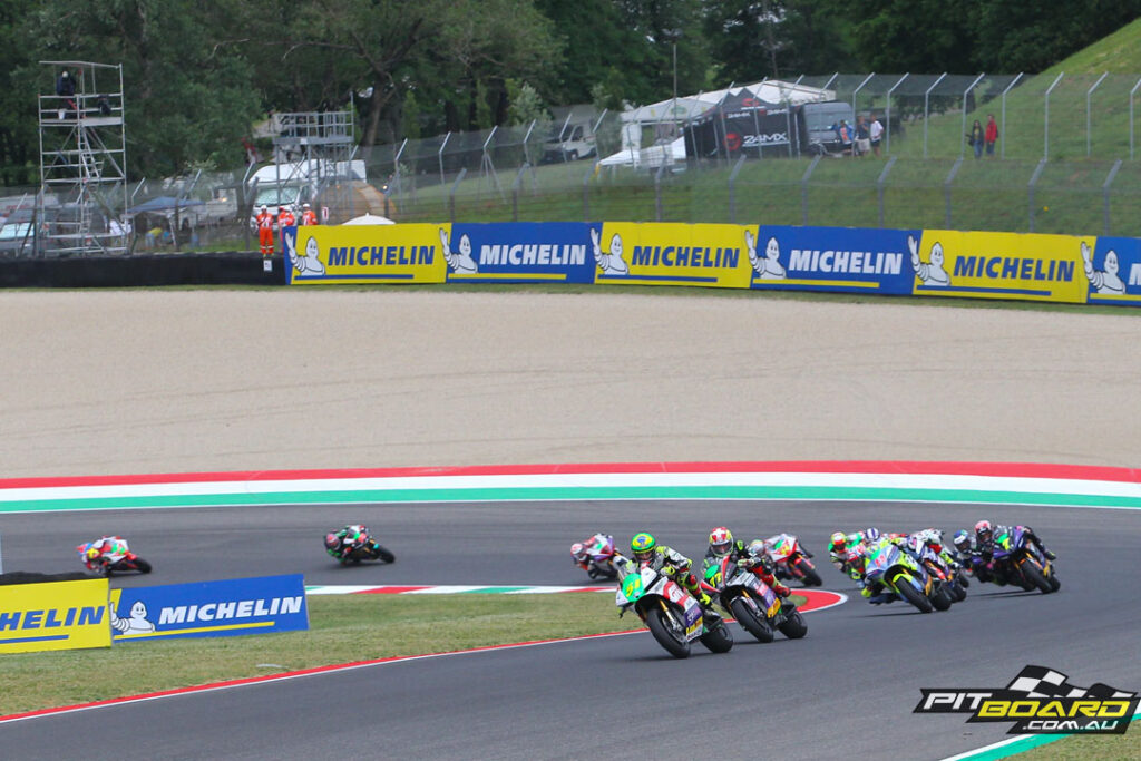 Mantovani was disqualified after MotoE officials found his tyre pressures to be too low, Eric Granado to the podium.