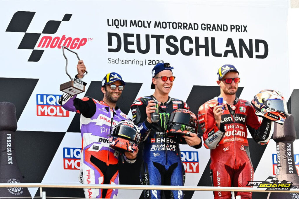 After the announcement that Miller will be leaving Ducati, he ended up on the podium at Sachsenring...