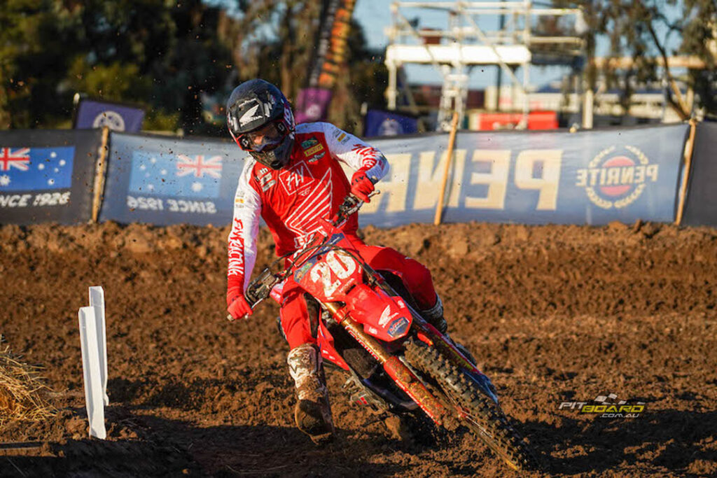 In Pirelli MX2, HRC Honda Racing Australia’s Wilson Todd comes into the Round regaining full command of the Championship after a dominating performance at Gillman.