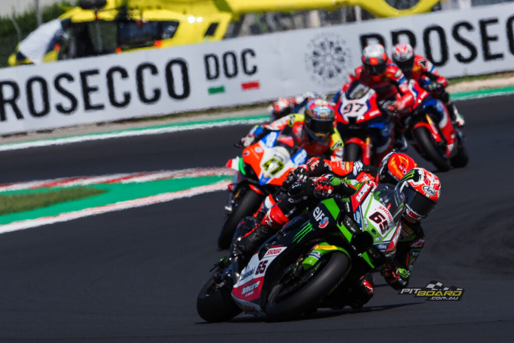 Rea was denied Kawasaki's 500th WorldSBK podium in Race Two after coming fourth.