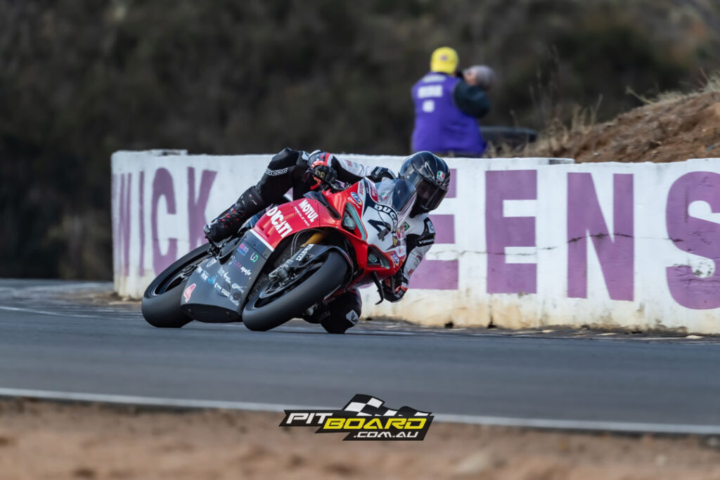 Late in the session, Broc Pearson showed that he will be well involved on the DesmoSport Ducati, placing it into P2 behind Wayne Maxwell.
