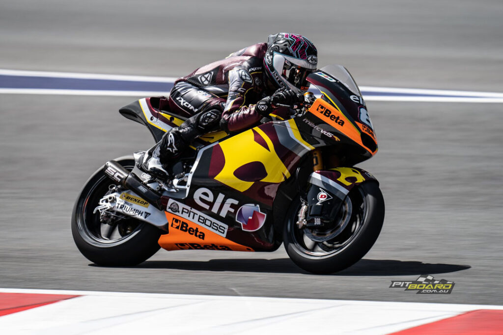 Coming in to replace the injured Sam Lowes for the Marc VDS Racing Team in Moto2, Senna Agius, who usually competes in European Moto2 Championship, admirably handled the step up in class. Photo: Marc VDS Racing.
