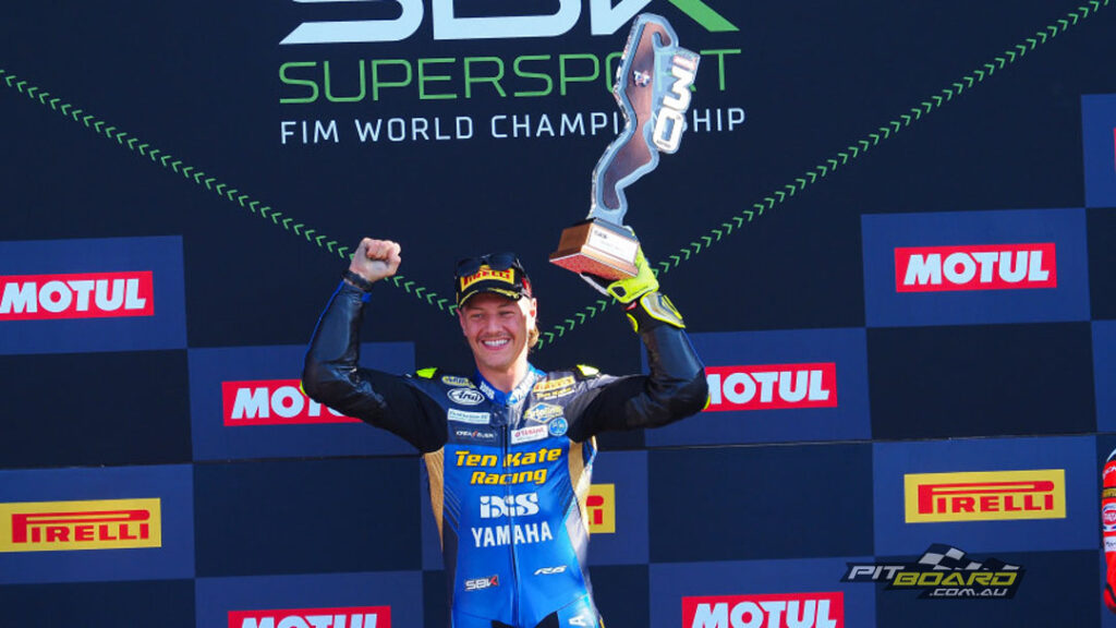 Aegerter has smashed out nine out of 12 race wins for the 2022 WorldSSP and is on track to snatch the crown on-board his Ten Kate Racing Yamaha R6.