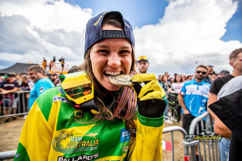 Jess Gardiner led the Women’s team to another podium result at the ISDE.