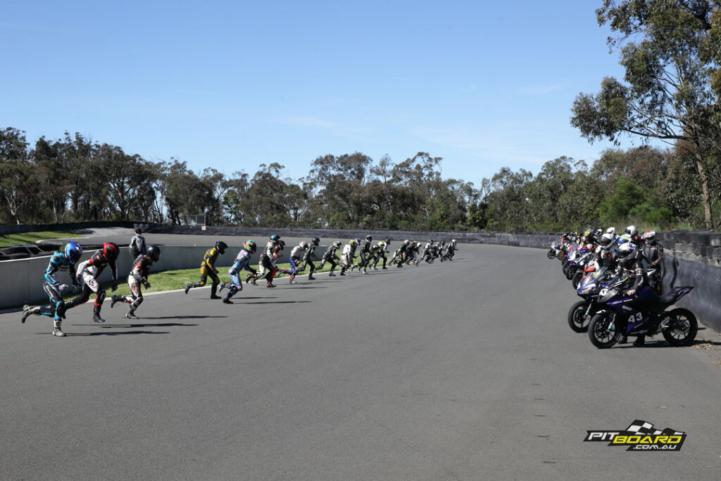 A mad dash for the bikes! We got a blistering start to snatch first, Keo fought straight back to take control of the race.