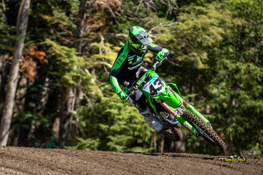 It's been great to see Mitch Evans back behind the gate for the last three rounds of MXGP aboard his factory Kawasaki. Photo: Kawasaki Racing EU Facebook.
