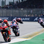 With six to go, Martin thought it was time to pounce on Marc Marquez. The Spaniard tried to push his way through on the eight-time World Champion, but the Repsol Honda man was not giving in easy.