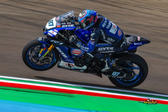 Looking for an improved effort at Imola, frustratingly this wasn't to be, as the Yamaha pilot struggled to adapt to another unfamiliar circuit in the sweltering heat. Photo Via: Remy Gardner Racing.