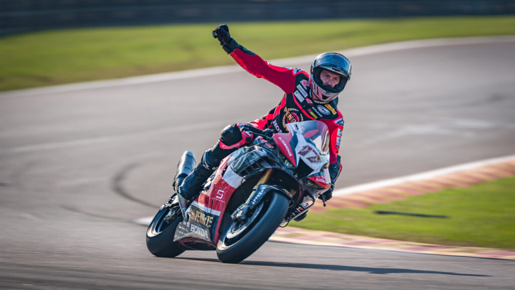 "Honda rider would have none of it as he rebuffed the challenge and reclaimed the lead to take the win from Jones"...