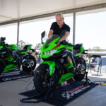 Kawasaki threw some warmers and track tyres on...