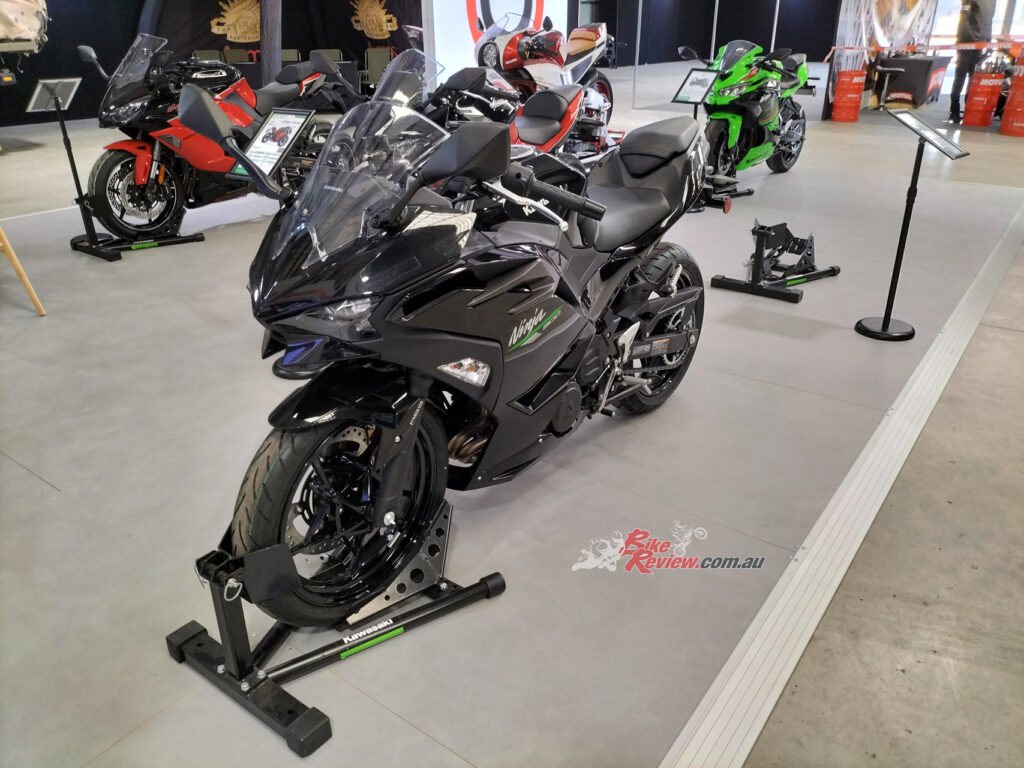 Kawasaki Motors Australia have debuted the new Ninja 500 at the WorldSBK Expo at Phillip Island.