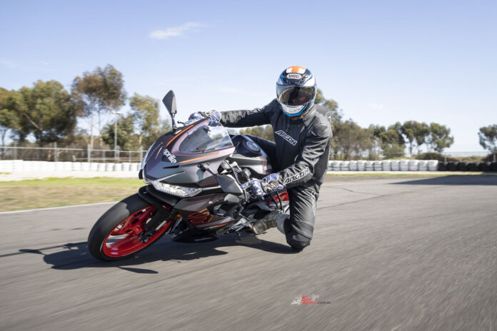 "On the track the RS 457 is nimble, compliant and controlled under hard cornering and braking".